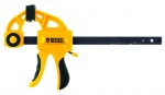 Trigger clamp, 36"x 2 3/4", plastic body, with fixator, bi-material handle // Denzel