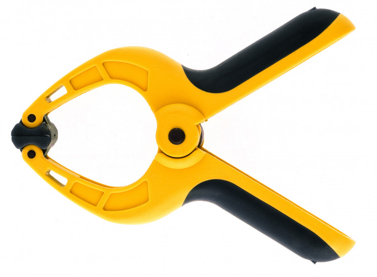 Spring clamp, bi-material handle,enforced spring,1-1/4"/33mm // Denzel