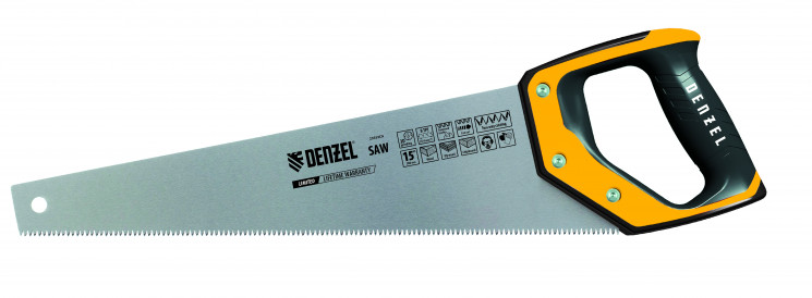 20" Hand saw, 7-8 TPI, Bi-material handle // Denzel