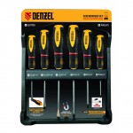 Screwdriver set, 6-pcs, tri-lobe handle, CrV // Denzel