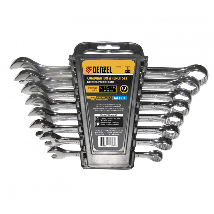 14 pc. Combination wrench set, METRIC // Denzel