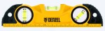 9 1/4" Aluminium spirit level, milled, 3 vials, 2 impact pads // Denzel